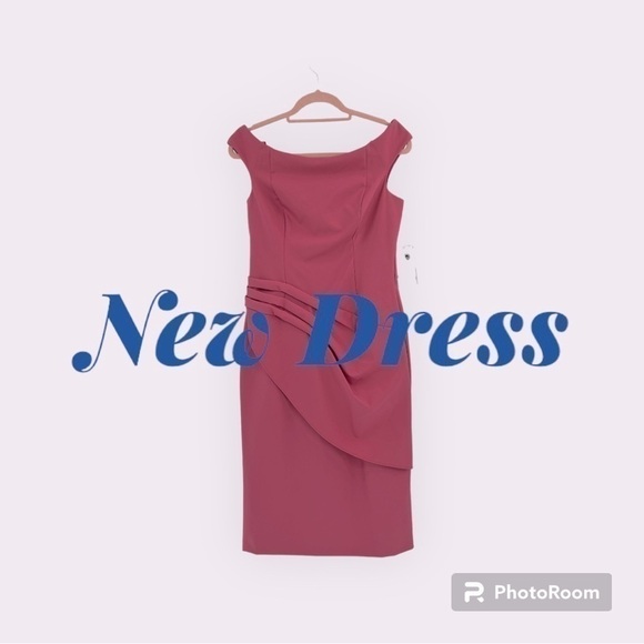 Eliza J Mauve Pink Off Shoulder Dre NWT size 8 - Picture 3 of 17